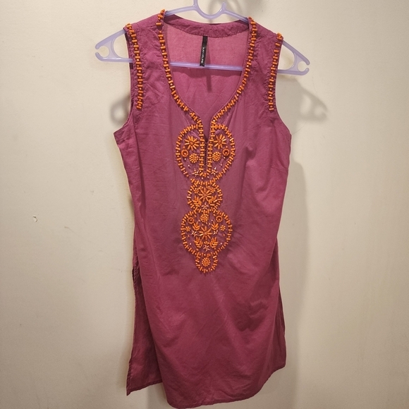 KAY CELINE  Pink 100% Cotton sleeves tunic Top size Small - Picture 14 of 14